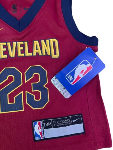 Maglia NBA 100% autentica Nike Lebron James Cleveland Cavaliers 18 mesi - Foto 2 di 5