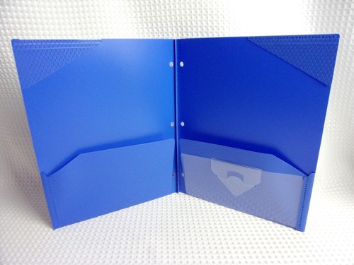 3 Mead Five Star Plastic Stay-Put Tab 2 Pocket Folders CHOOSE Color Yellow Blk + - Picture 11 of 37