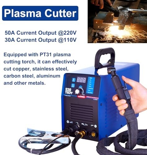 3in1 Machine Plasma Cutter DC HF TIG Welder PULSE TIG MMA Stick Welder - Bild 6 von 8