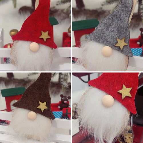 1 Set 6 Pcs Christmas Santa Clause Doll Clips Wooden Clips (Assorted Color) - Picture 7 of 12