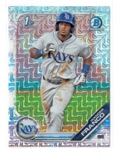WANDER FRANCO 2019 BOWMAN CHROME 1ST MEGA BOX MOJO REFRACTOR ROOKIE RC RAYS