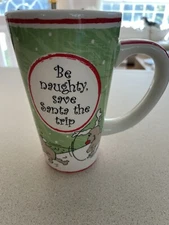 Tumbleweed Pottery Stephanie Lanier Coffee Mug (Be Naughty, Save Santa The Trip)