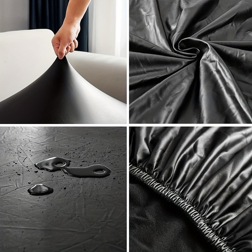 4/6 Pcs Restaurant Chair Covers Waterproof PU Decorative Protective Covers - Picture 11 of 22