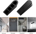 New 2 Pack Large Door Stopper, Heavy Duty Rubber Door Stop Wedge (1.9 Inch)
