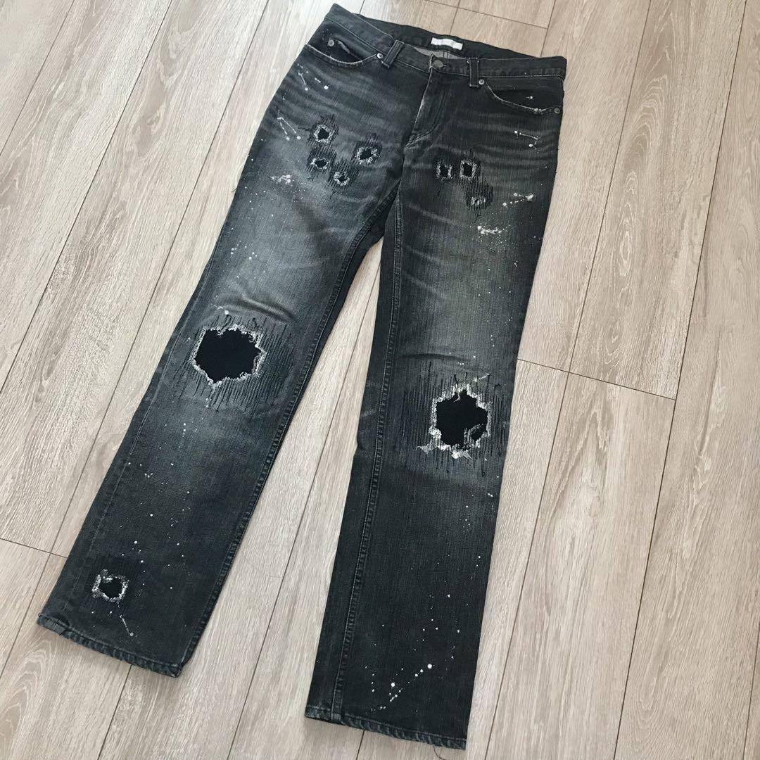 Number Nine 01Aw Original Grunge Denim size 1 W32 Vintage Number Nine 01Aw Original Grunge Denim size 1 W32 Vintage