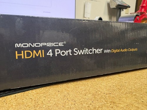 Monoprice Blackbird 4x1 HDMI 1.4 Switch HDCP 1.4 with Toslink and Analog - Picture 2 of 4