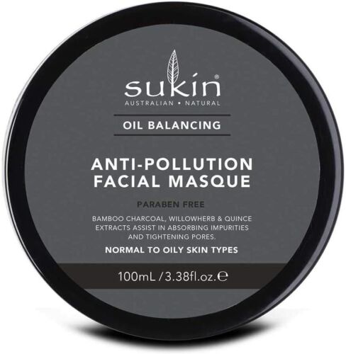 Oil Balancing Charcoal Blackhead Remover Facial Mask Sukin Anti Pollution 100ml - Picture 3 of 6
