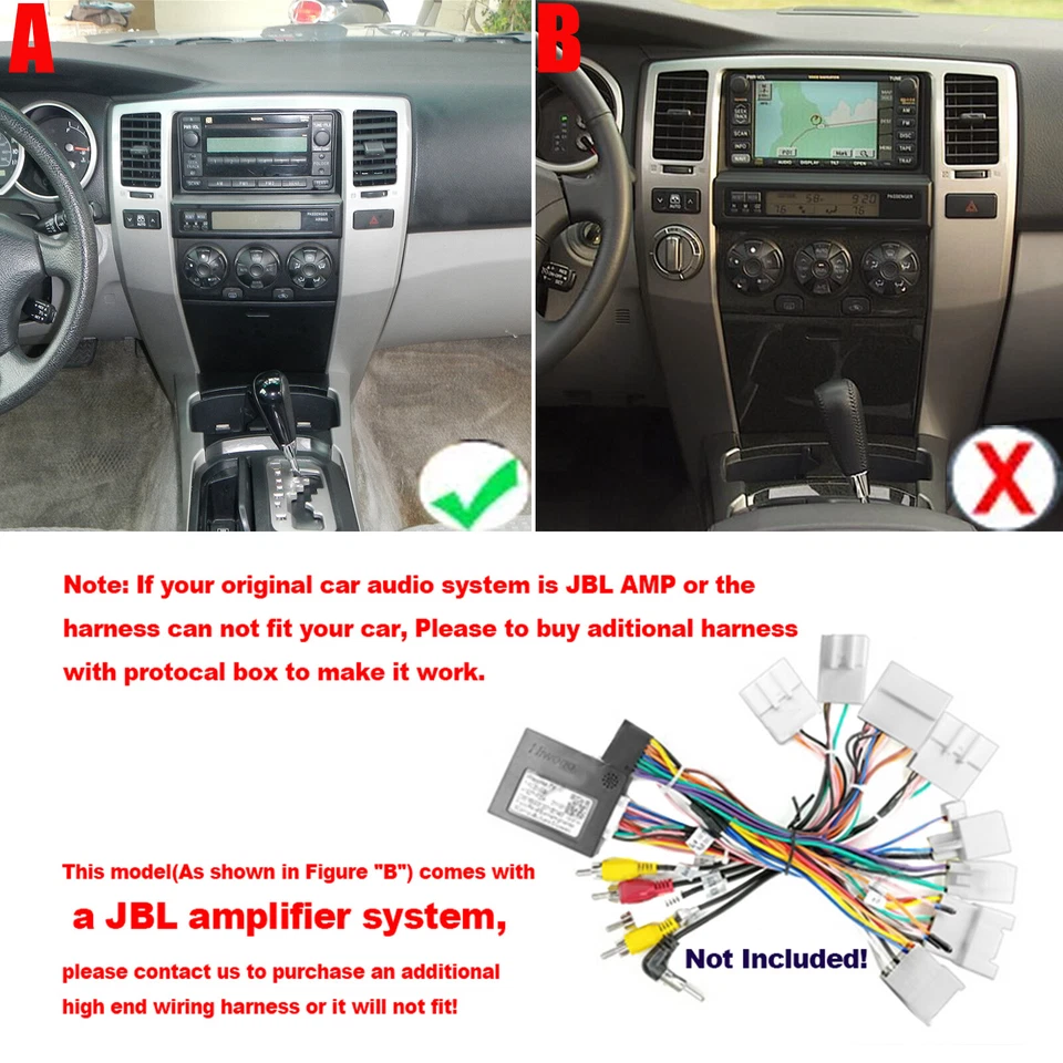 For Toyota Land Cruiser 2016-2021 Android 13 Apple CarPlay Car Radio Stereo GPS - Image 3 of 4
