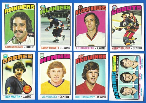 1976-77 TOPPS 76-77 NHL HOCKEY CARD 1-264 & GLOSSY INSERT 1-22 SEE LIST - Picture 344 of 461