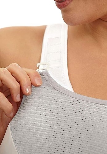 Glamorise 1166 Double-Layer Custom-Control Sport Bra White 40F - Picture 4 of 4