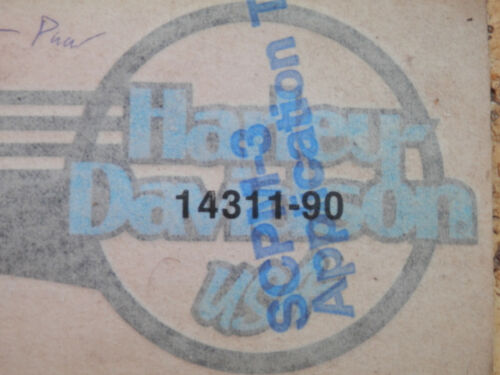 2x Harley Davidson NOS 14311-90 & 14306-90 Tank Emblem Decal Trim 1990 Evo FXRS - Bild 2 von 3