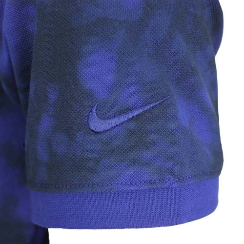 Nike Polo Golf Polo Shirt LARGE Deep Royal Fog Wash Slim Fit Tie Dye CI9769-455 - Picture 5 of 11