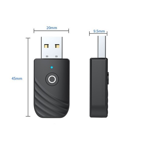 3 w 1 Bezprzewodowy nadajnik audio USB Bluetooth 5.0 Odbiornik Adapter do PC Aut - Zdjęcie 6 z 13