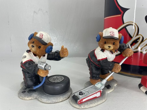 Set of 5 Dale Earnhardt Good Ole Bear figurine lot Nascar pit crew with w/Jr Tin - Picture 5 of 14