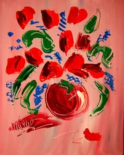 SUPERB FLOWERS SIGNED  Original Oil Painting on canvas IMPRESSIONIST I23Fr2