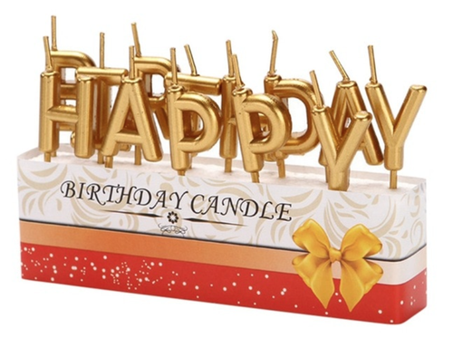 Happy Birthday Cake Topper Glitter Decoration Sparkle Bling Candles Party Sign - Picture 34 of 60