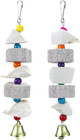 New ListingBird Beak Trim Cuttlebone Calcium Stone Lava Block Chew Toy Grinding Teeth Natur