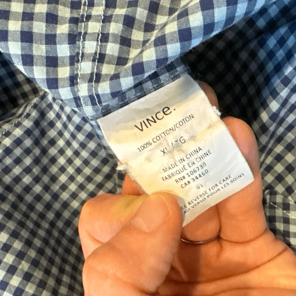 Camisa Vince cuello abotonado talla XL Foto 4 de 4