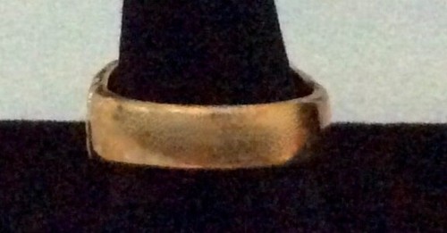 Men’s Vintage SETA Gold-Tone Emerald Cut Lab Created Ruby Ring - Picture 6 of 7