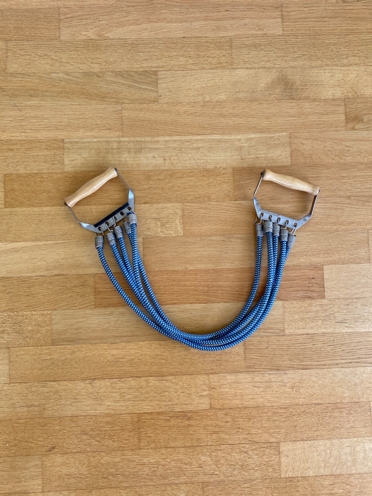 Vintage Expander (Elastikon) 60er Jahre Deko Sportgerät Holz Fitness Sport