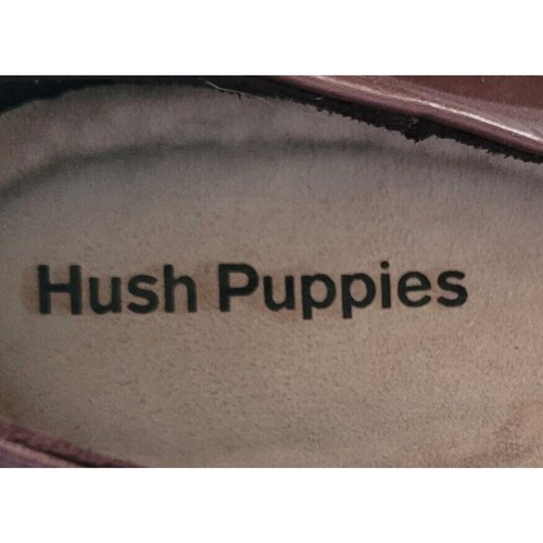 Hush Puppies Womens Two Tone Brown Leather Flat Ballet Shoes Brass Buckle Sz 10 - Picture 10 of 10
