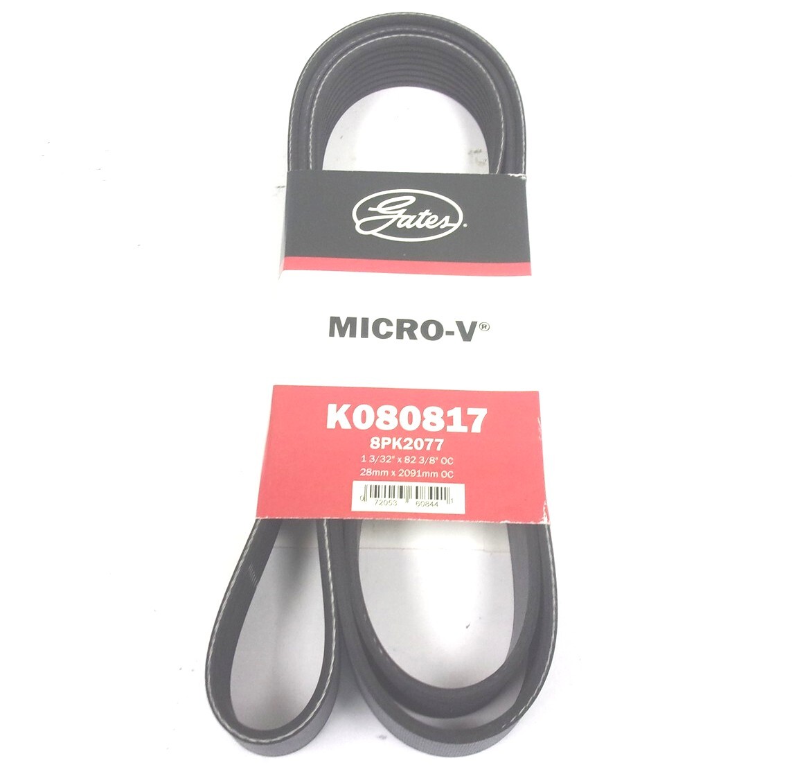 K080817 NEW GATES SERPENTINE MICRO-V BELT 8PK2077 82-3/8