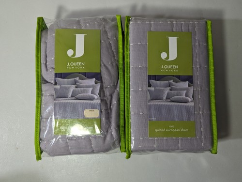 2 Stück - NEU J. Queen New York EURO Sham CASPIAN 100% COTTON Face & Back - Bild 2 von 8