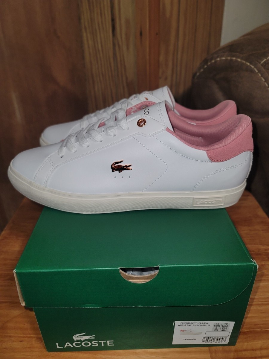 3、4、11 New Lacoste Powercourt 2.0 SFA women's tennis shoes white