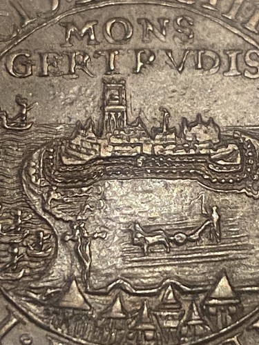 Spanish Netherlands RARE 1593 Jeton MONS GERTAVDIS GERTRUDENBERG SilverAE - Picture 7 of 12