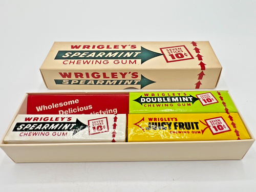 Wrigley GUM 3 pack Fun Box Gift Variety Display RARE - Picture 1 of 8
