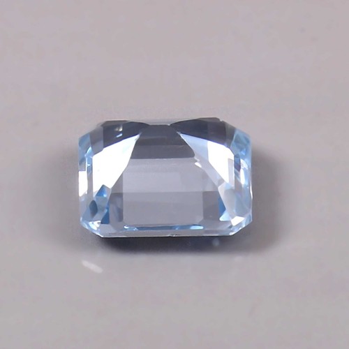 AAAA 9.50MM Aquamarine Loose Asscher Gemstone Cut Brazilian Aquamarine Loose Cut - Picture 4 of 4