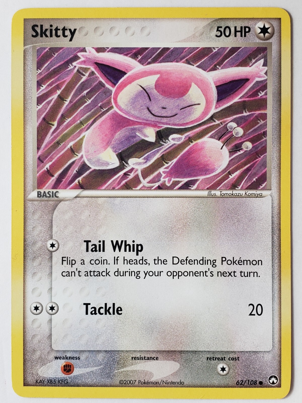 Skitty 62/108 VLP / NM - EX Power Keepers Pokemon Card - Tomokazu Komiya Art