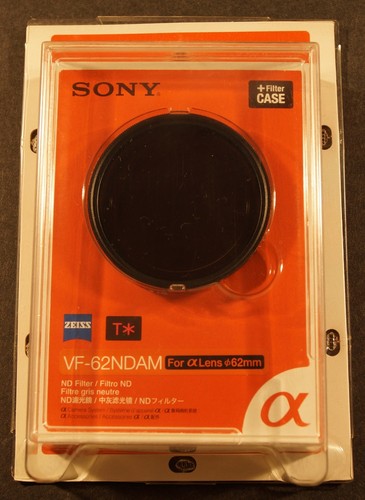 Genuine Sony ND8 filter 62mm Carl Zeiss T* 62mm VF-62NDAM, NEW !!! - Picture 1 of 3