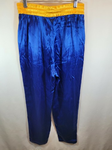 polo sport ralph lauren Satin Warm Up Hose Gr. M Herren Royal/Gelb Spellout - Bild 3 von 6