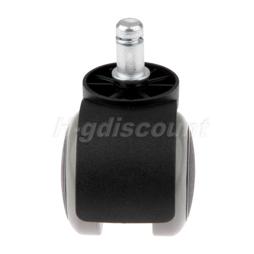 2In Soft Rubber Office Computer Swivel Chair Roller Castor Wheels Anti-slippery - Picture 10 of 14