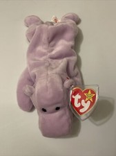TY Beanie Baby - MWMT - Happy the Hippopotamus - Retired