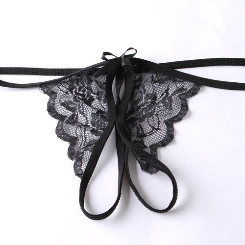 1PZ Perizoma donna nero pizzo perizoma perizoma perizoma lingerie intimo T-back CALDO - Foto 5 di 7