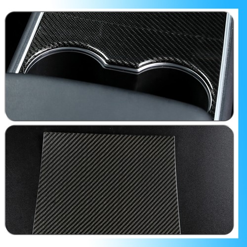 Real Carbon Fiber Center Console Cover Trim For Tesla Model 3/Model Y(2017-2020) - Imagen 5 de 8
