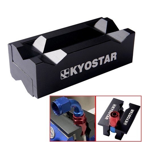 KYOSTAR AN Hose Fitting Magnetic Vise Jaw Protective Clamp Block Insert Aluminum - Photo 1/8