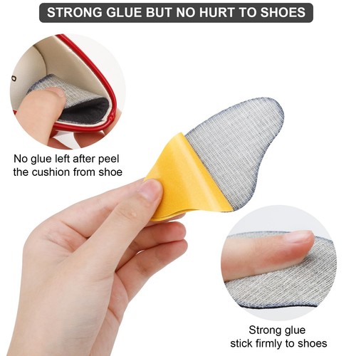 6 Pairs Heel Pads Heel Grips Liner for Loose Shoes, Heel Cushion Pads Heel In... - Picture 6 of 6
