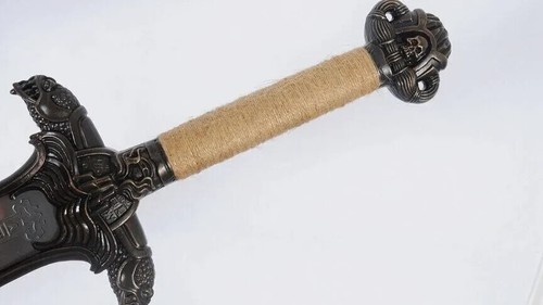 Conan Atlantean Handmade Sword, Damascus Steel Folded Strong Blade Heavy Cutting - Picture 3 of 6