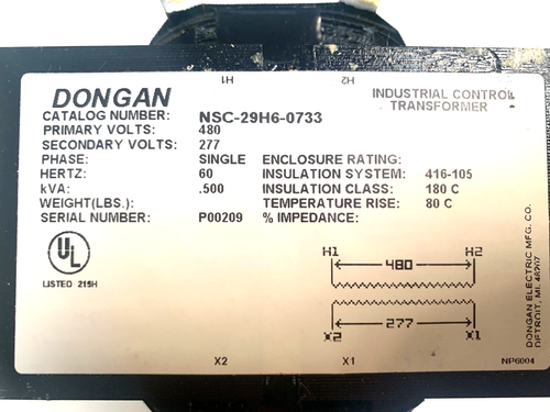 Dongan NSC-29H6-0733 Tranformer new - Picture 3 of 6
