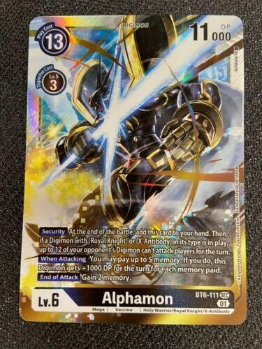 Alphamon BT6-111 SEC Digimon TCG CASI COMO NUEVO - Imagen 1 de 1