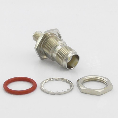 Adaptador de mamparo de montaje de panel de chasis TNC hembra a SMA hembra - Imagen 3 de 6