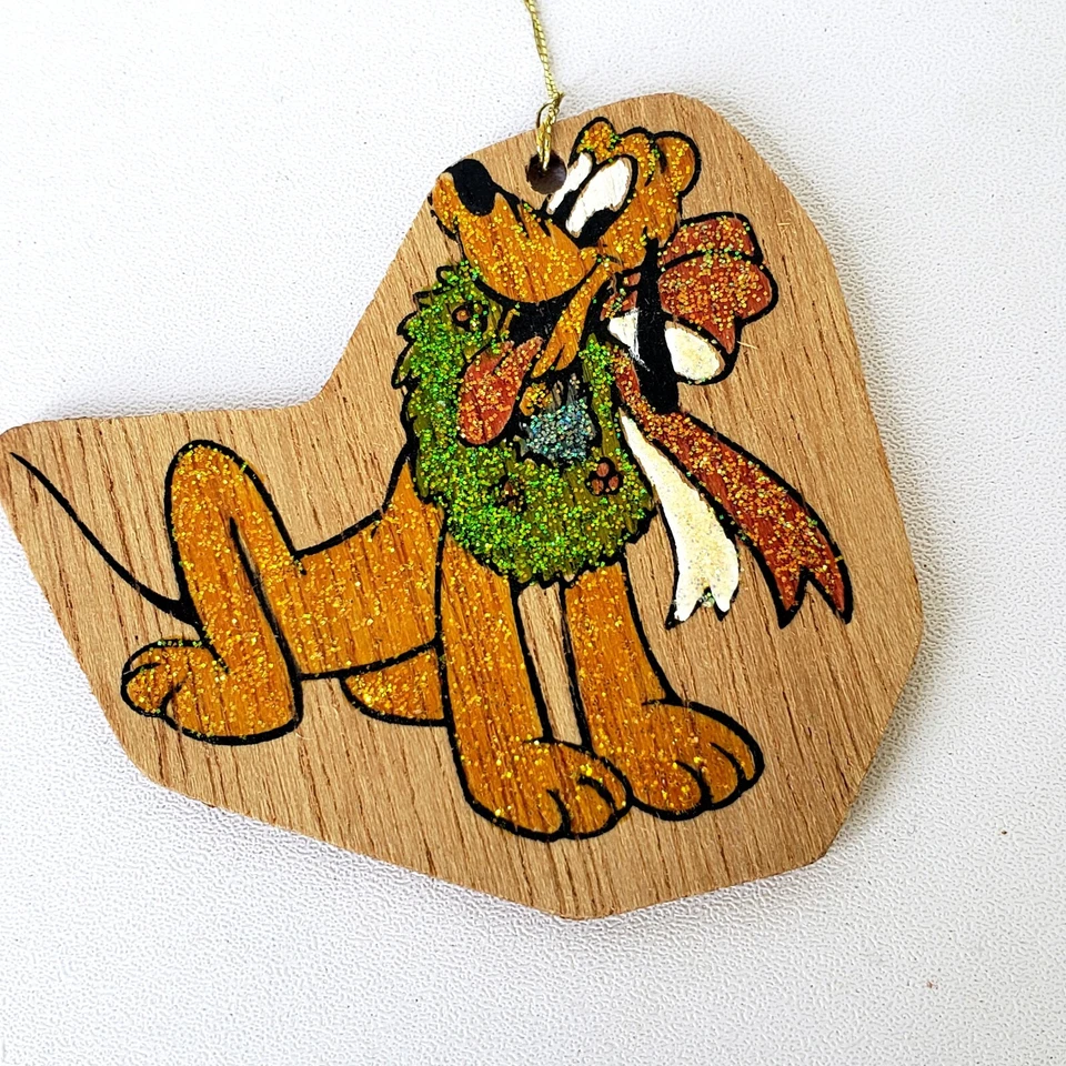 Raro conjunto vintage de 5 personajes de la colección Walt Disney adornos de madera de Navidad Foto 4 de 4