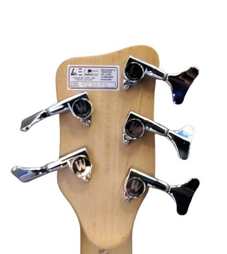 Warwick Rockbass Corvette Basic 5-String Bass Guitar - Solid Blue Body w/gig bag - Picture 6 of 6