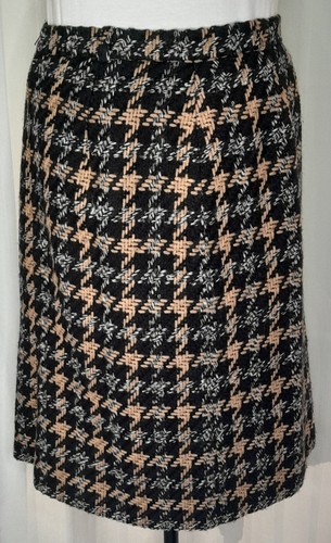 Pour Madame, Rock, Hahnentritt braun-schwarz-weiß, Gr. 40 - Bild 2 von 8