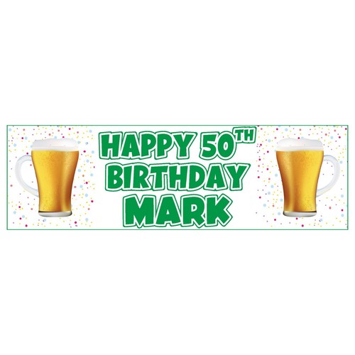 x2 Personalised Custom Birthday Party Banner 18th 21st 25th 30th 50th 60th Decor - Picture 14 of 16