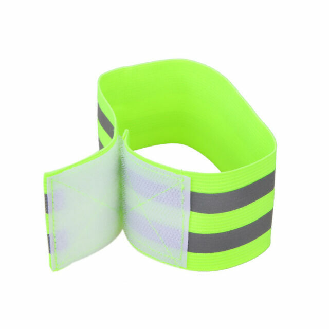 Green Bike Cycling Riding Reflective Safety Pants Band Leg Strap Belt 30CM