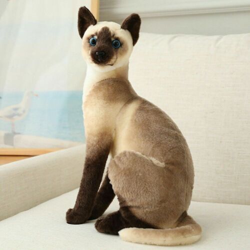 Lifelike Cute Realistic Cat Plush Toy Simulation Stuffed Animal Toy Cute Gift UK - Picture 10 of 43